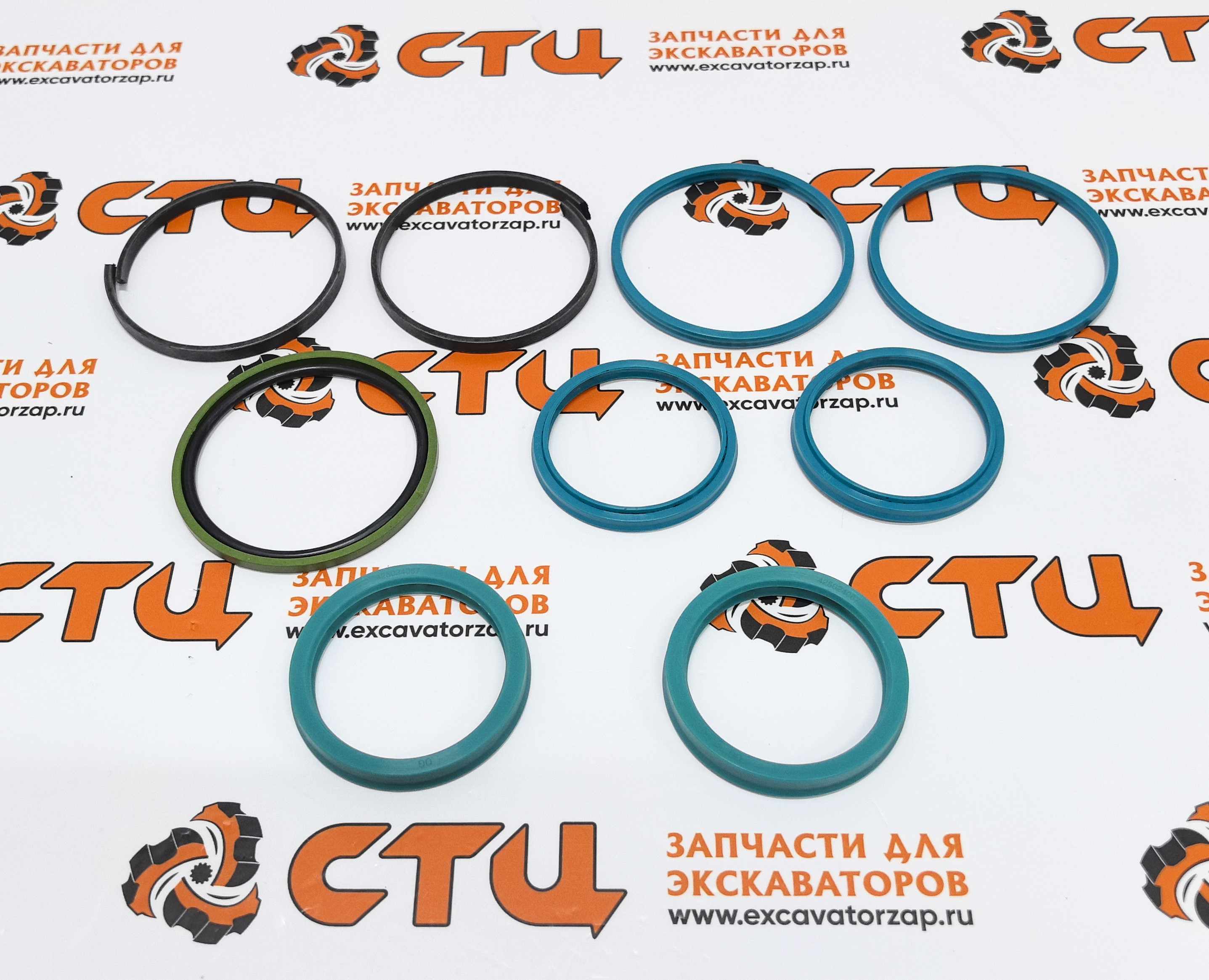 Ремкомплект 0501.219.153, 0501219153, 0501-219-153 гидроцилиндра поворота колес переднего моста экскаватора погрузчика HIDROMEK 102