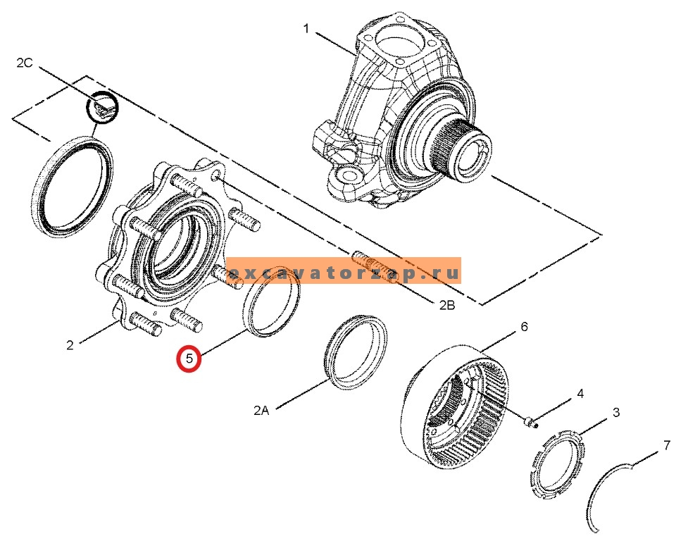 Запчасти для CAT 428/432/434/444