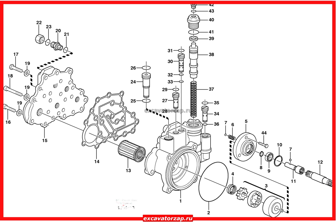 Насос 5008602 КПП экскаватора Liebherr