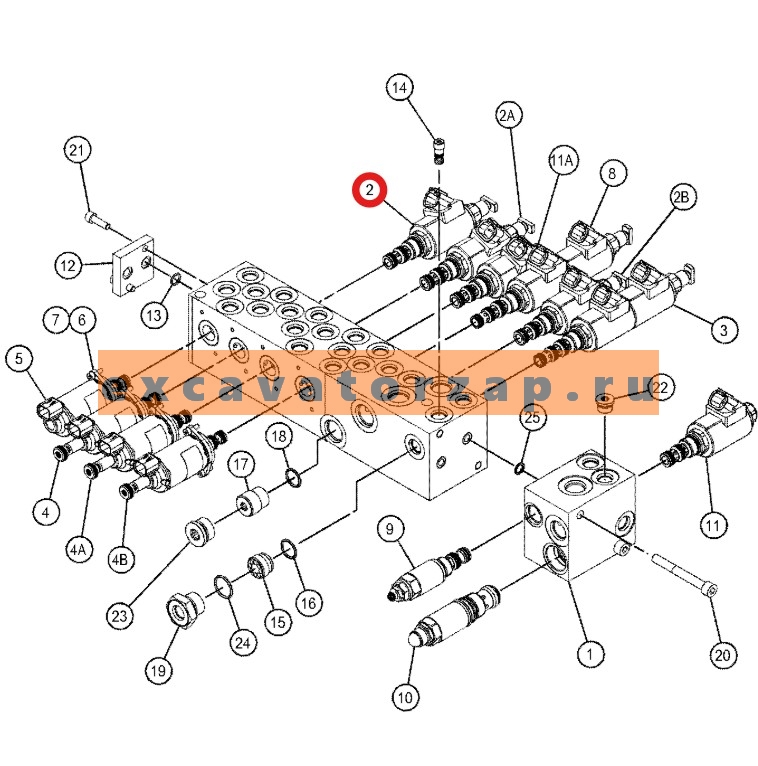 Запчасти для CAT 428/432/434/444