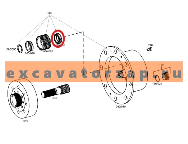 Запчасти для CAT 428/432/434/444