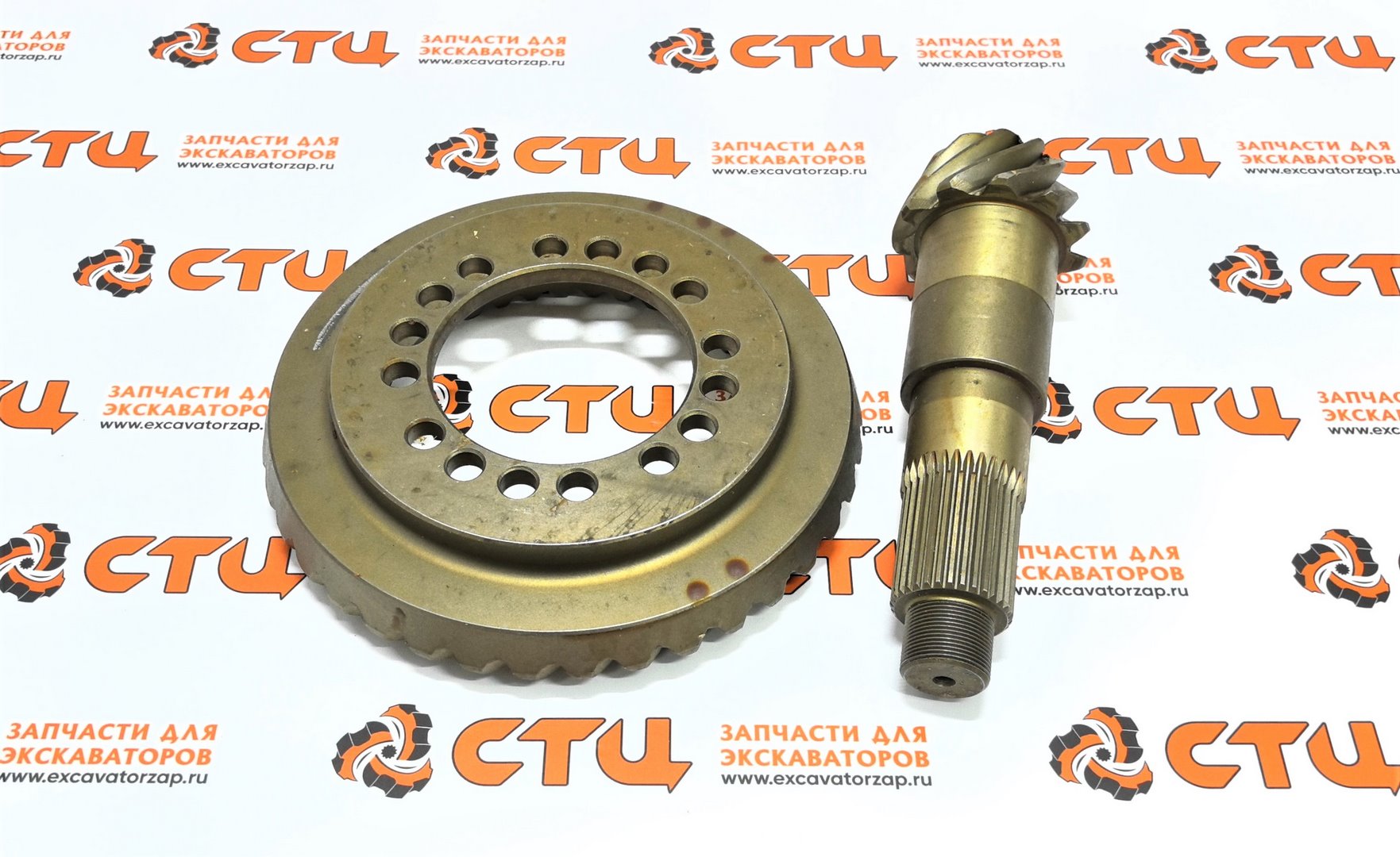 Главная пара ZGAQ-04457 + ZGAQ-04458 (АНАЛОГ) переднего, заднего мостов экскаватора HYUNDAI R170W7, R170W7A, R170W9S, R180W9S