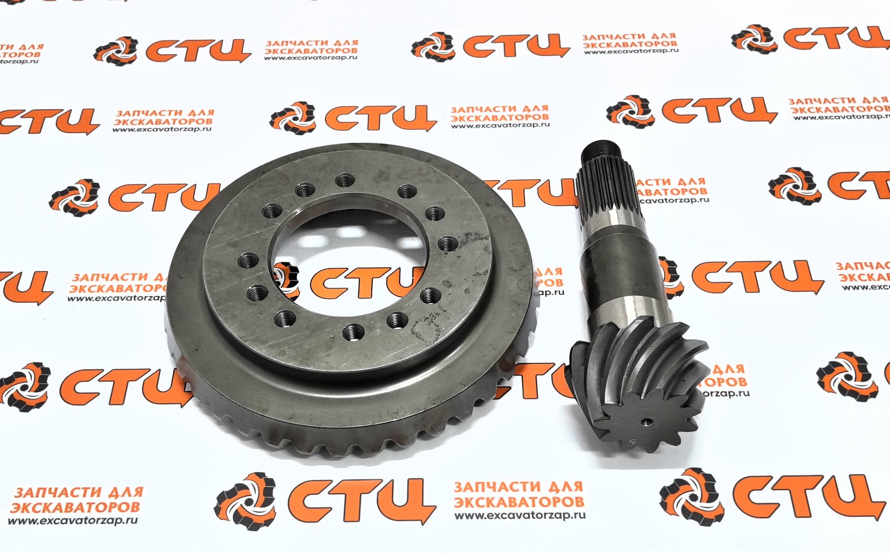 Главная пара ZGAQ-02104 + ZGAQ-02105 (АНАЛОГ) преднего, заднего мостов экскаватора HYUNDAI R170W7, R170W7A, R170W9S, R180W9S