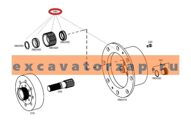 Запчасти для CAT 428/432/434/444