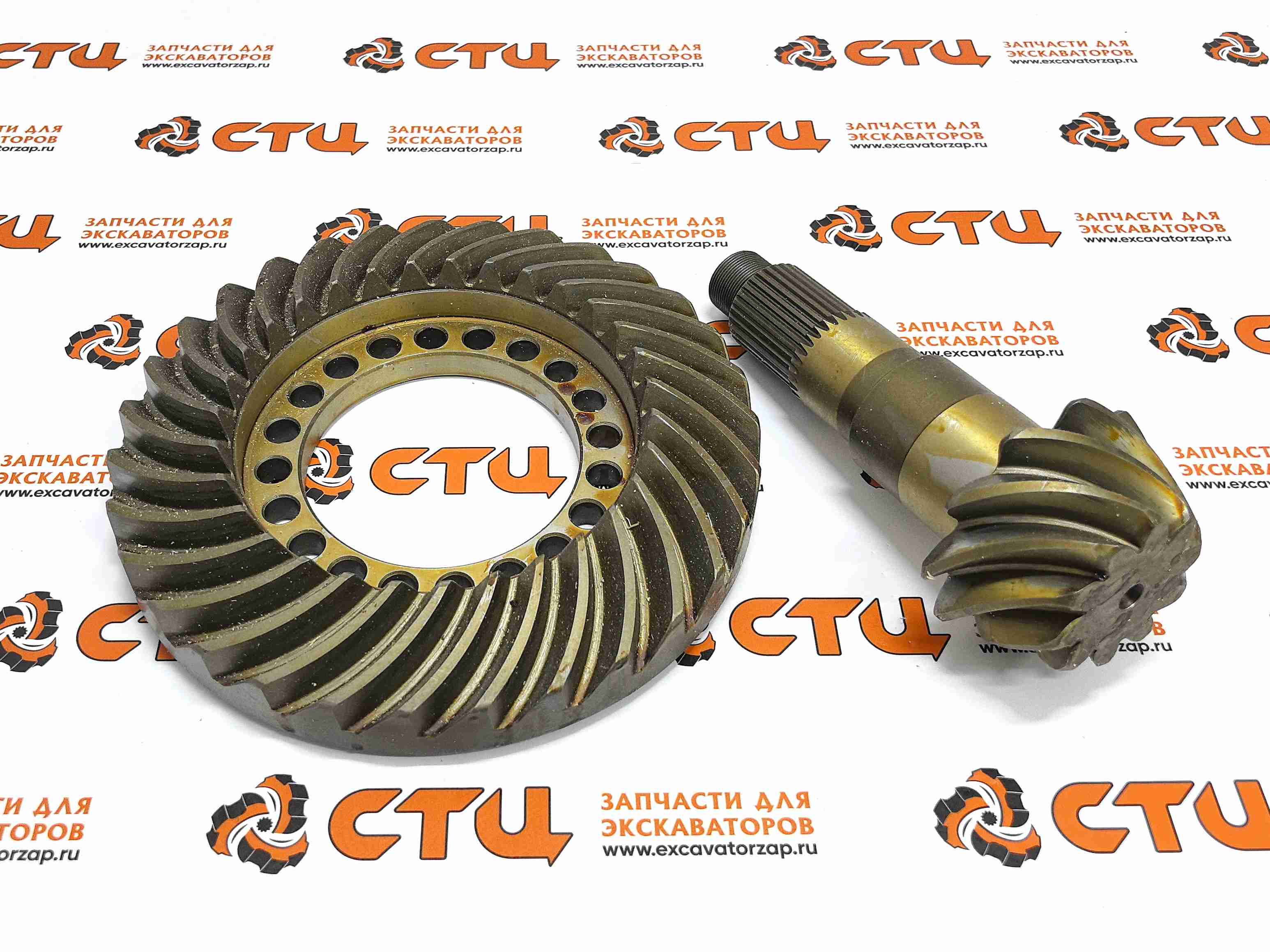 Главная пара ZGAQ-03427 + ZGAQ-03426 переднего моста экскаватора погрузчика HYUNDAI H940S